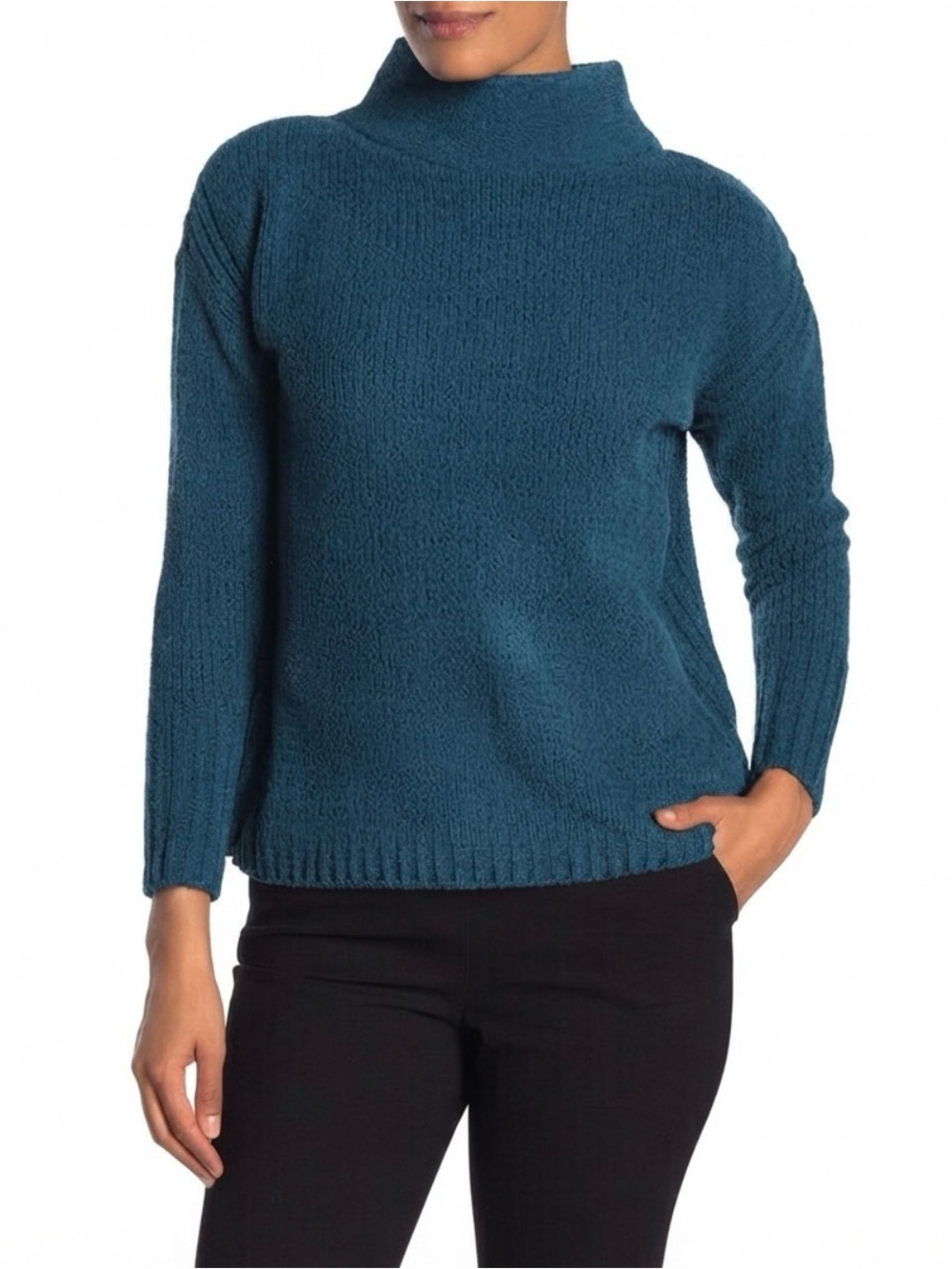 Catherine Malandrino Knit Loose Turtle Neck Sweater